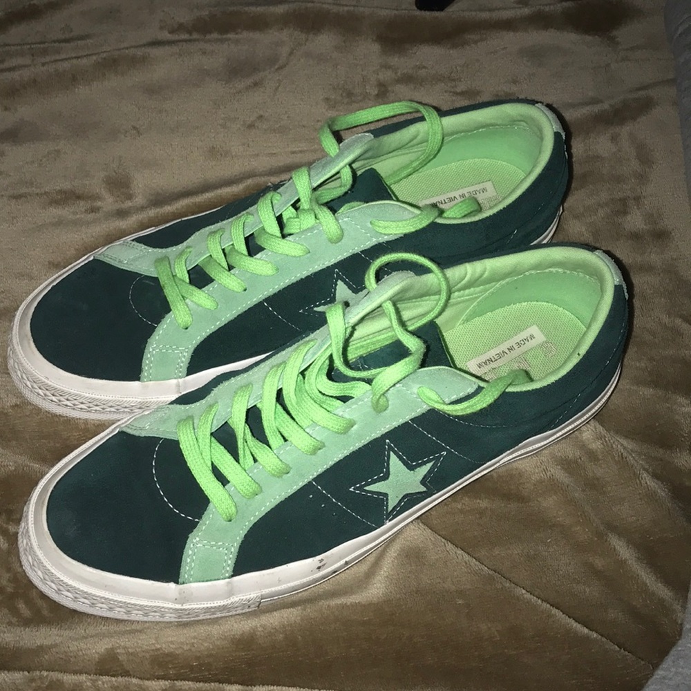 green one star converse